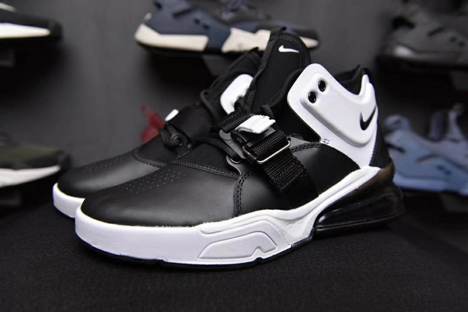 Nike Air Force 270 Mid Black White Shoes